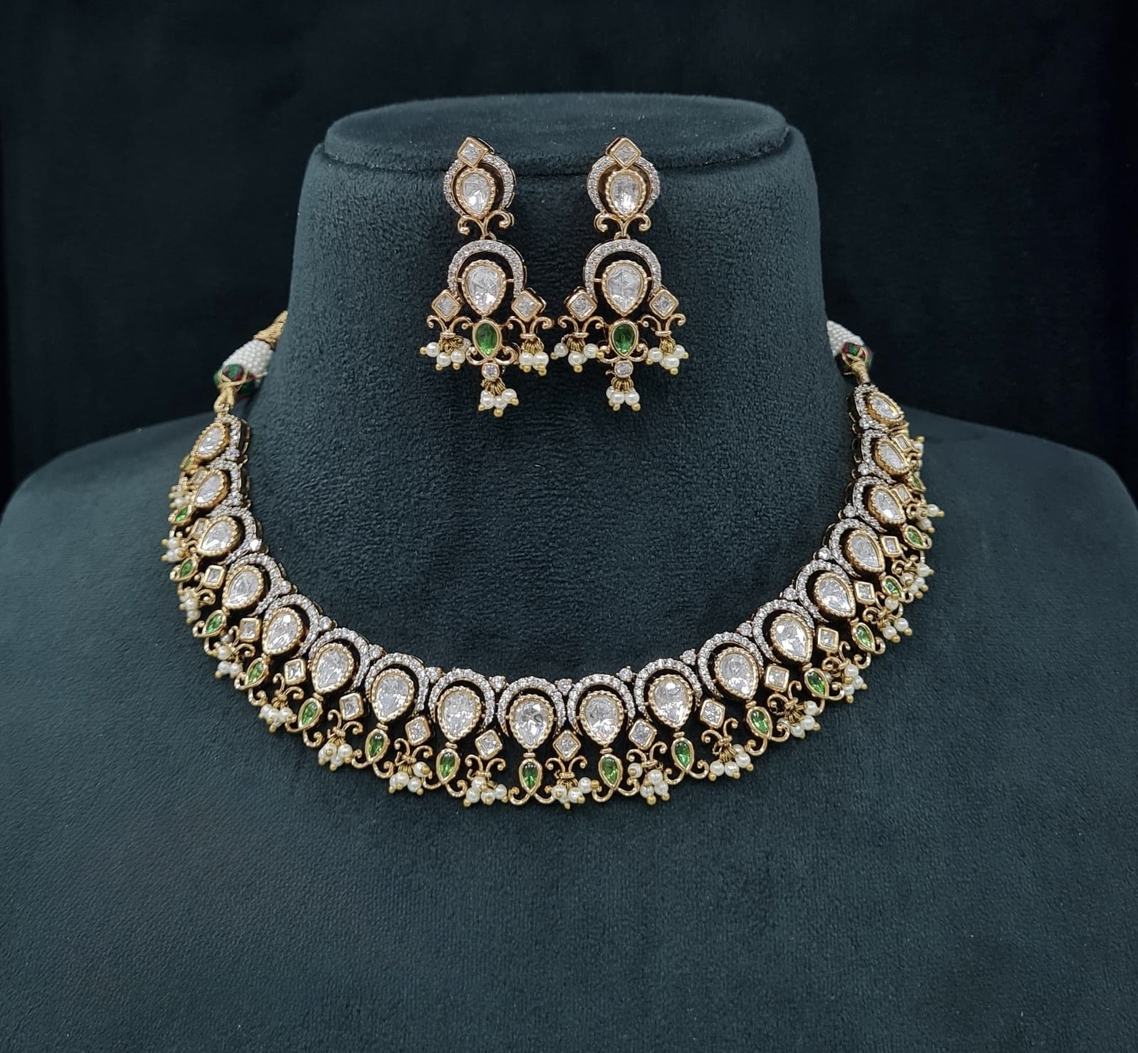 Kundan Necklace 06214 - 4