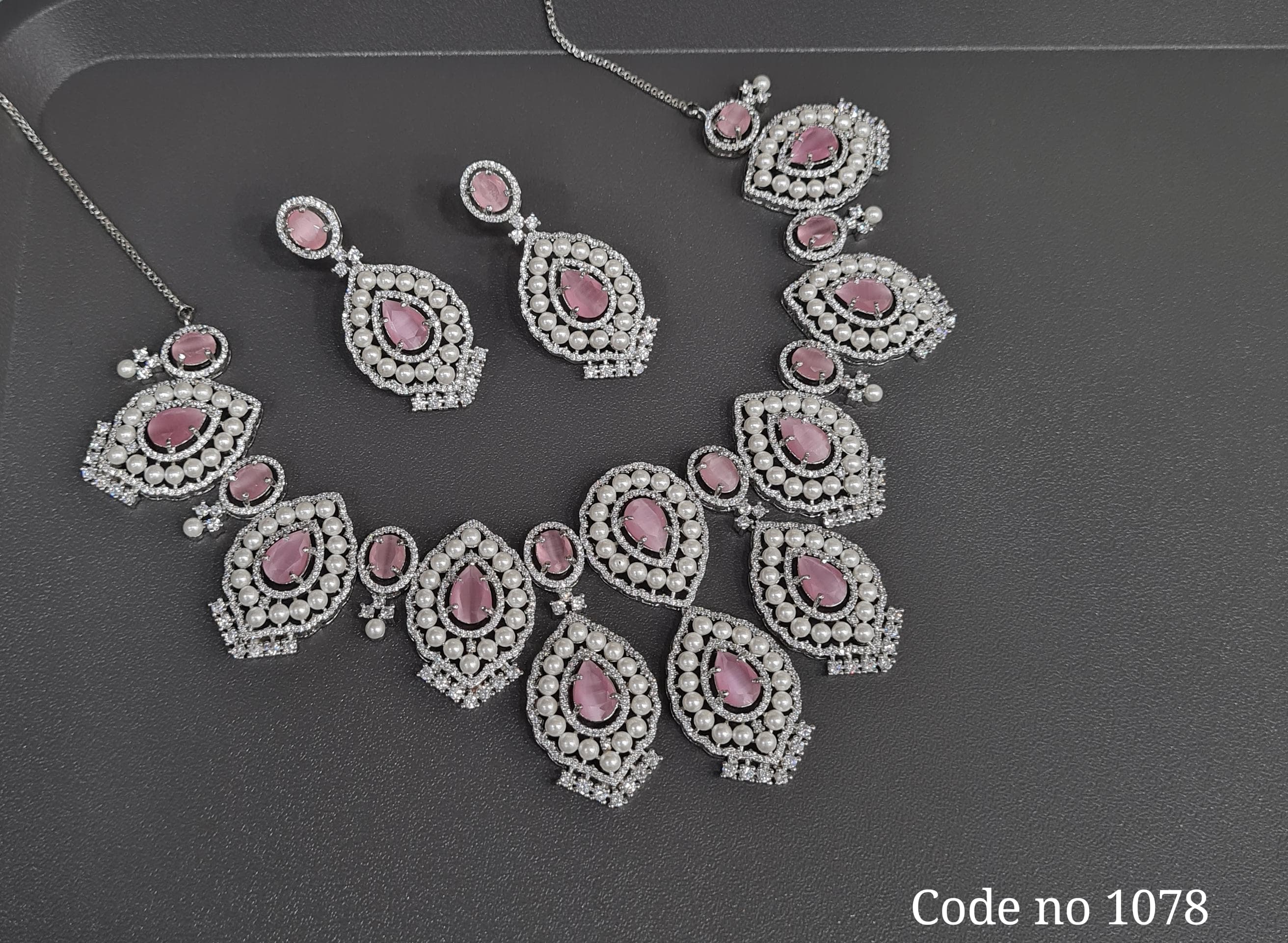 Cz necklace 03840 - 5