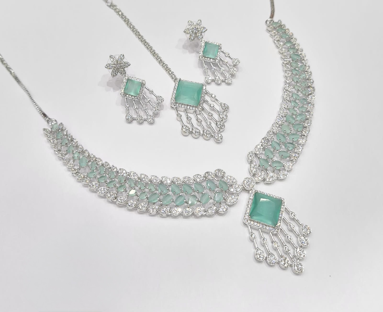 Cz Necklace 09425 - 17