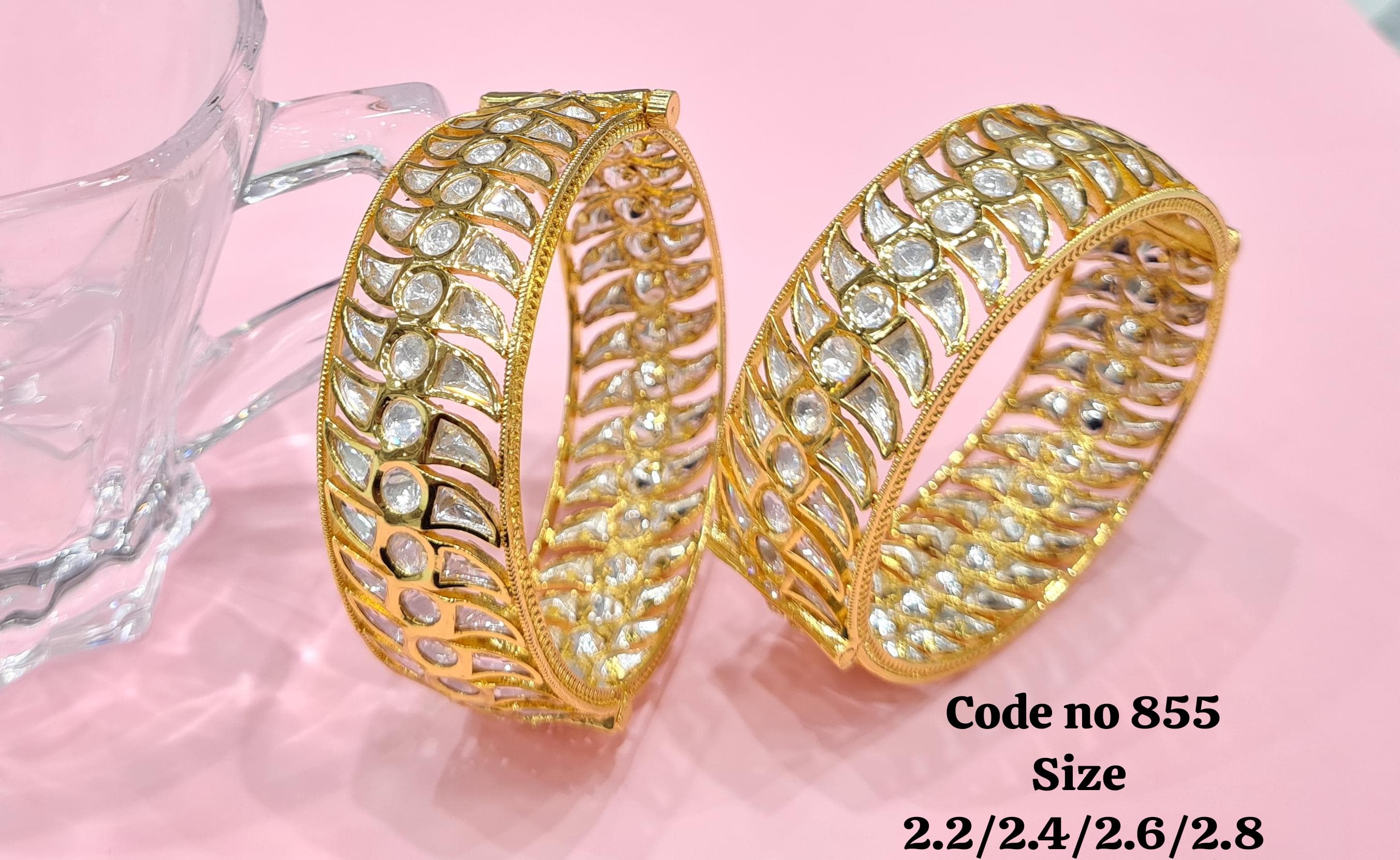 Kundan bangles 00829