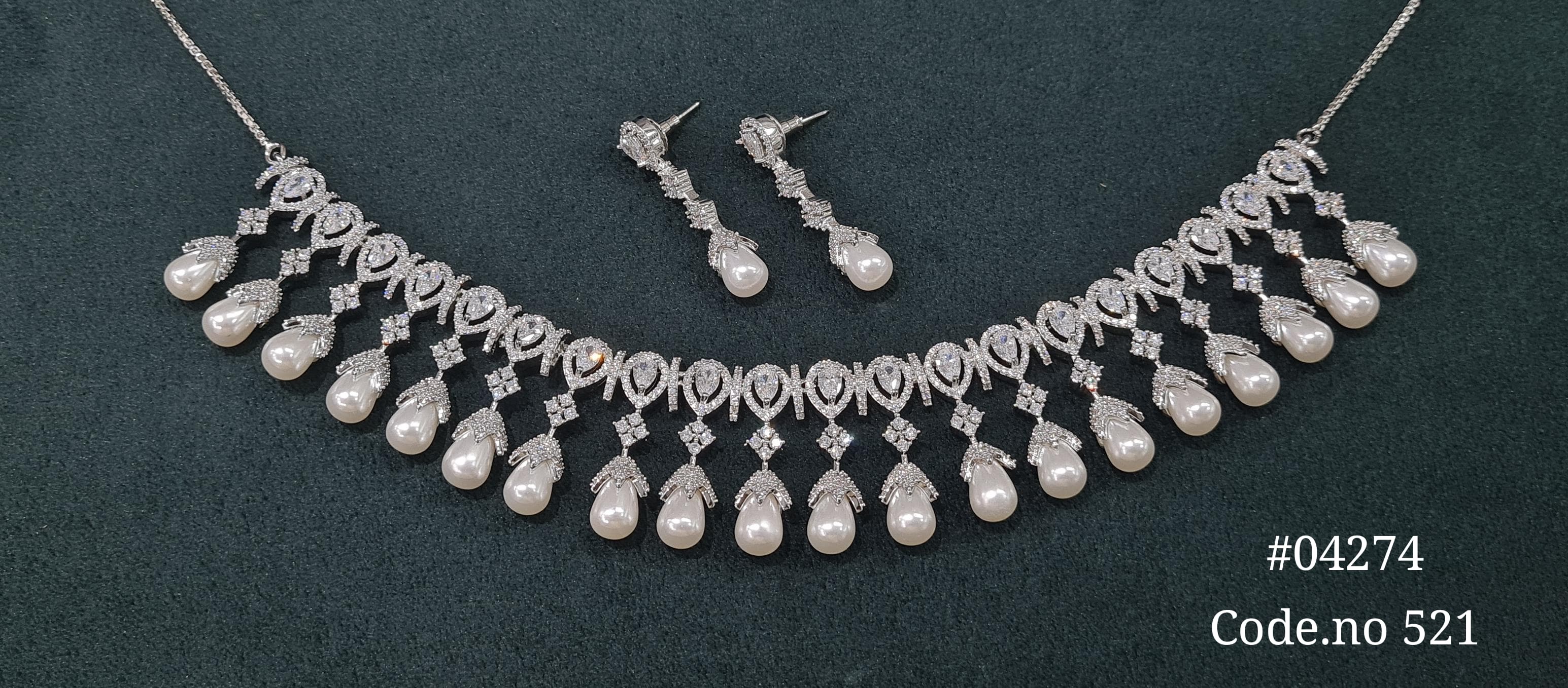 Cz Necklace 04274 - 7