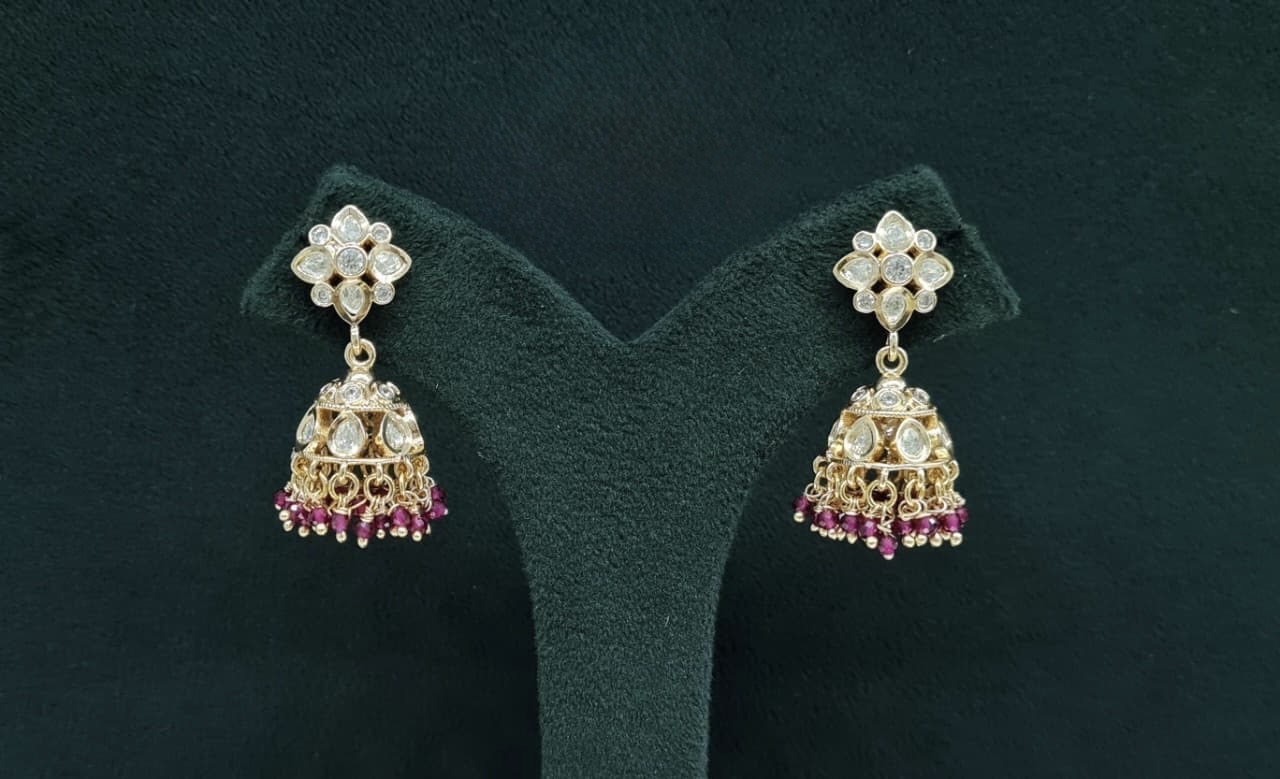 Kundan Earrings 06300 - 4