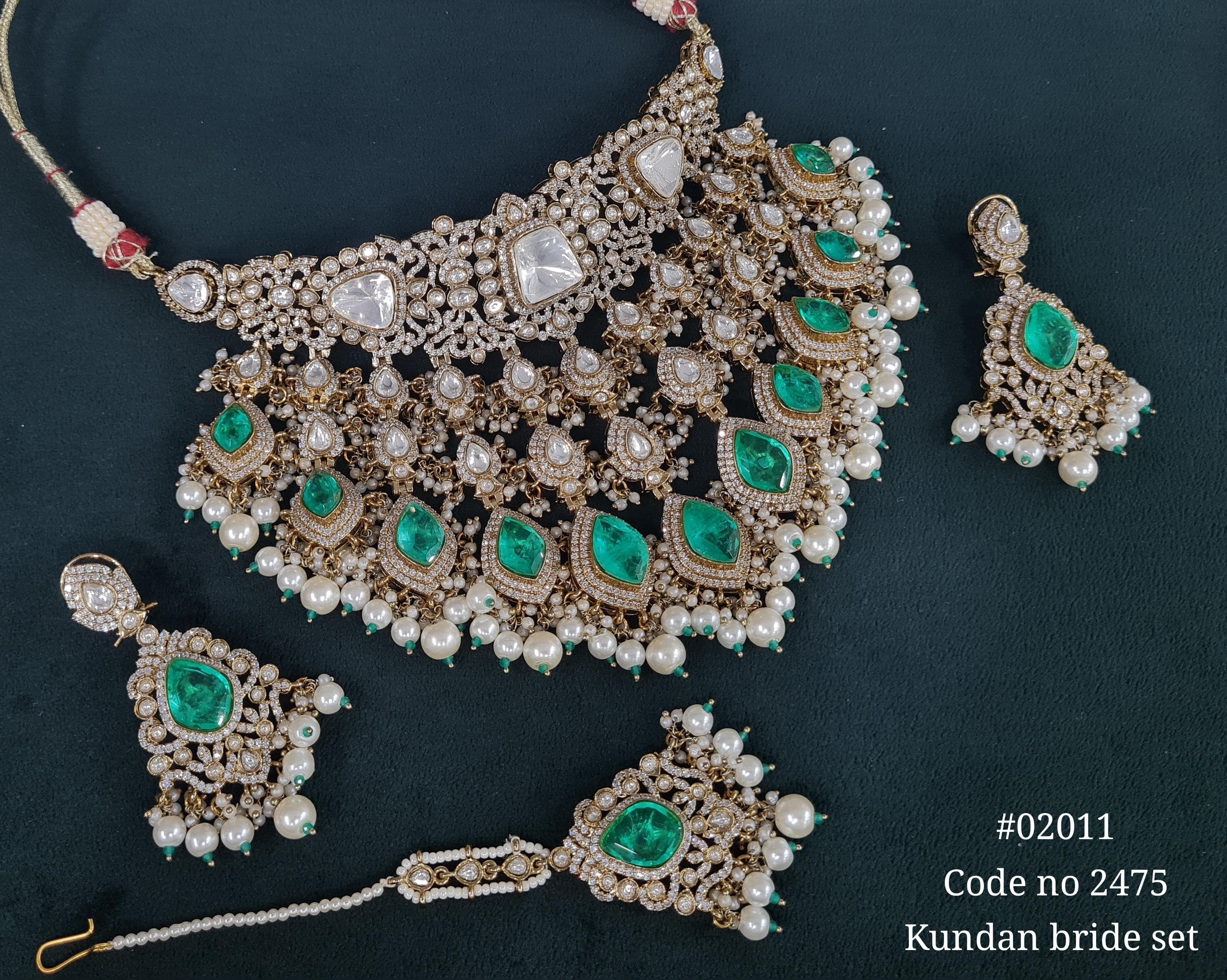Kundan bride set 02011 - 10
