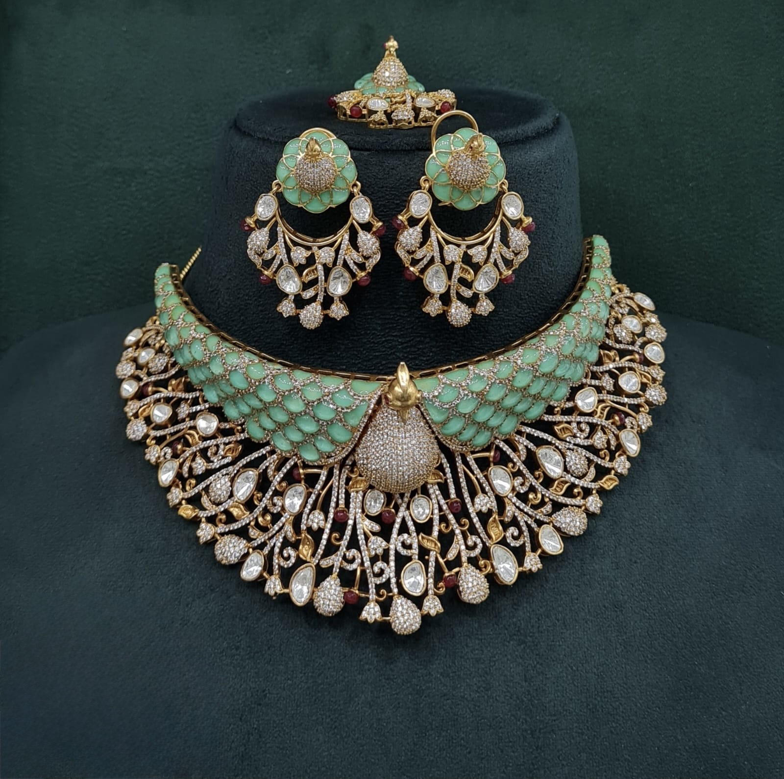 Peacock Plume Bride Set 09170 - 6