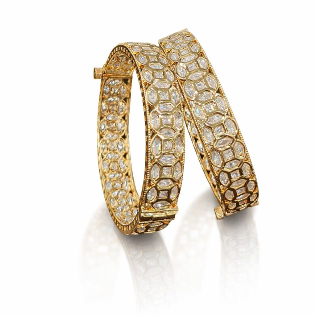Kundan bangles 00781