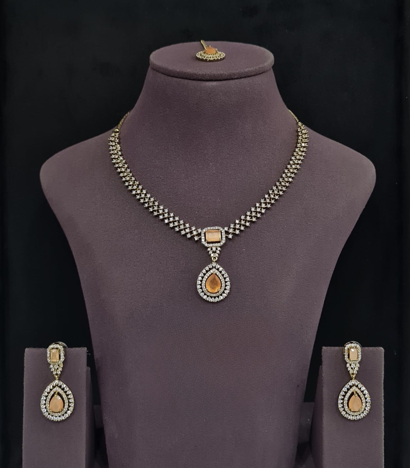 Cz Necklace 11342 - 16