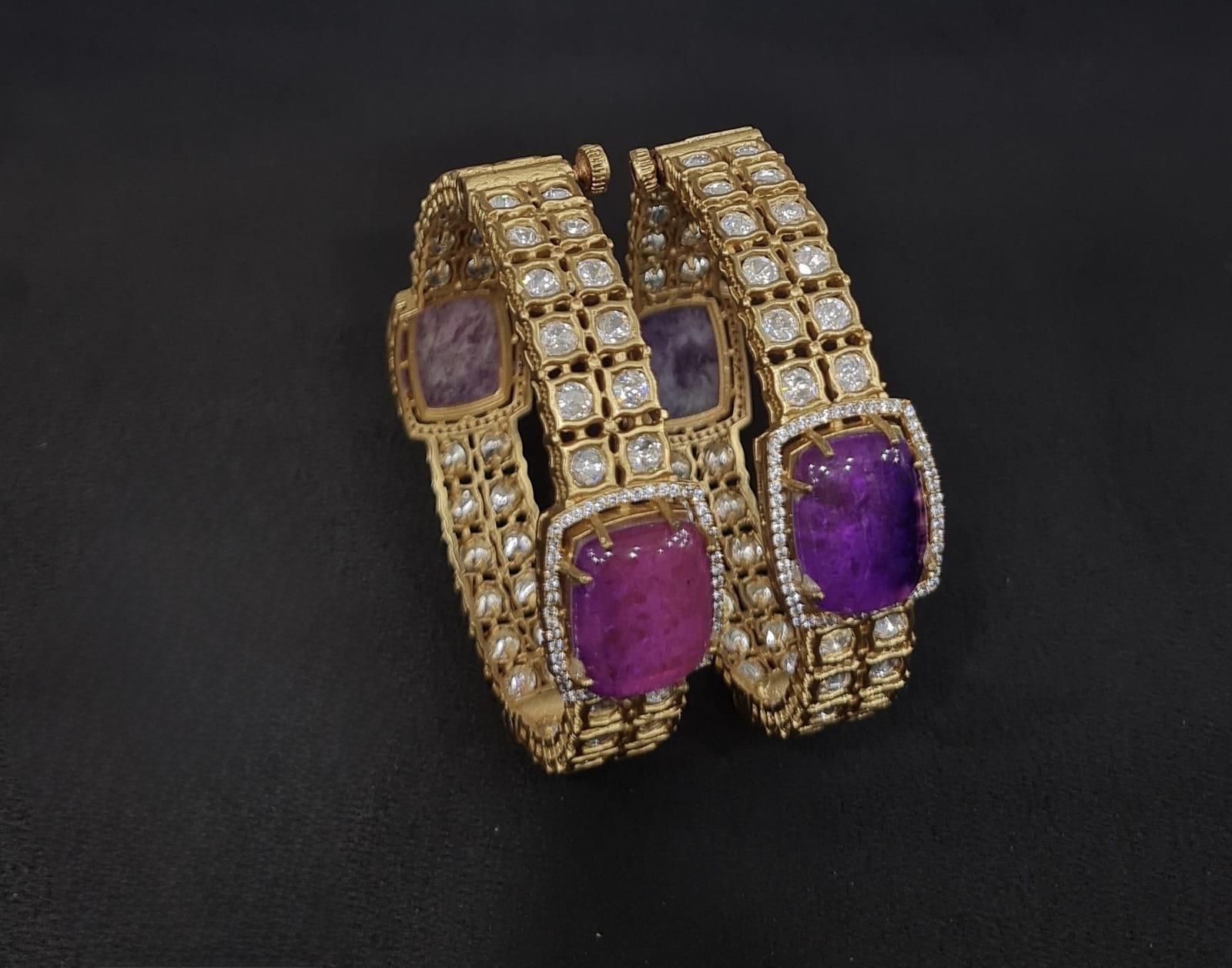 Kundan bangles 00133 - 6