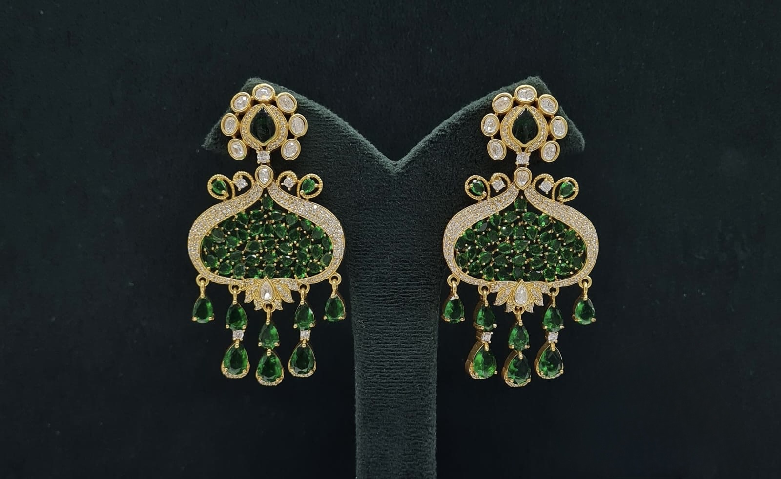 Kundan Earrings 08202 - 4