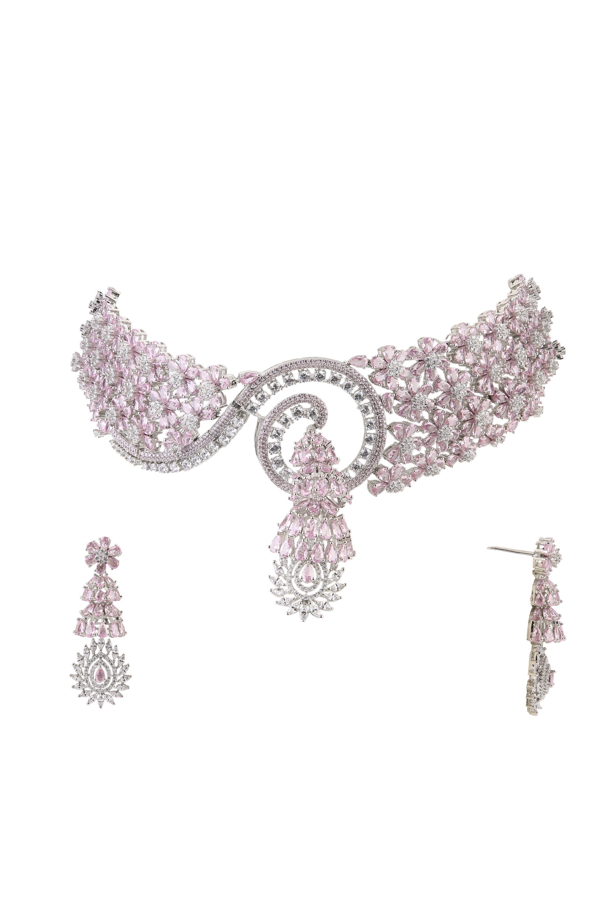 Cz Necklace 07074 - 4