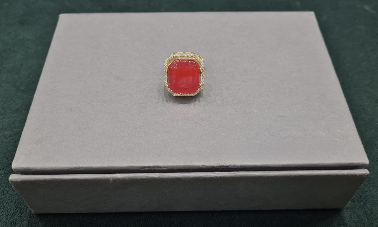 Kundan Finger Ring 01028