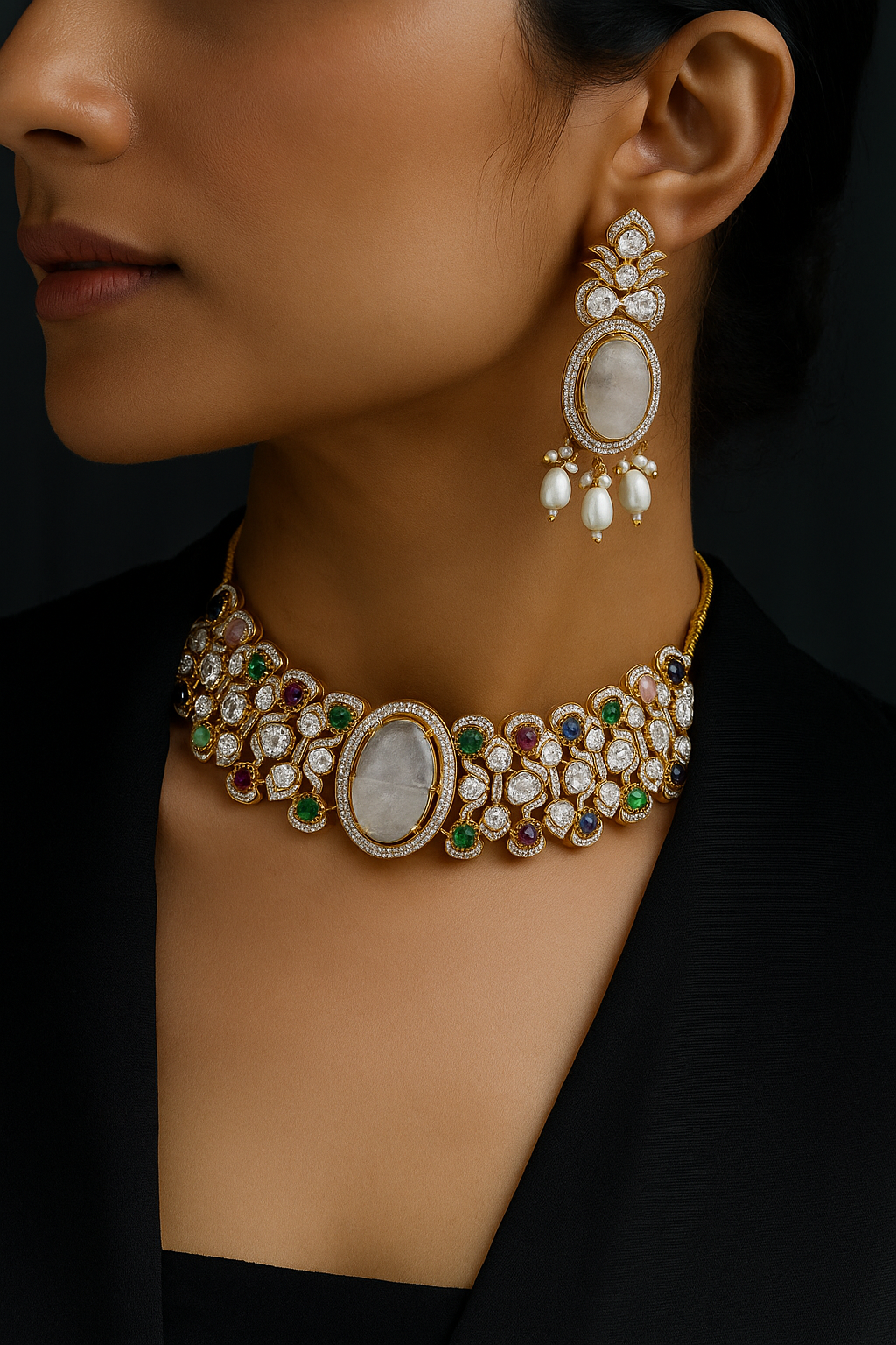 Moissanite Choker 04639 - 8