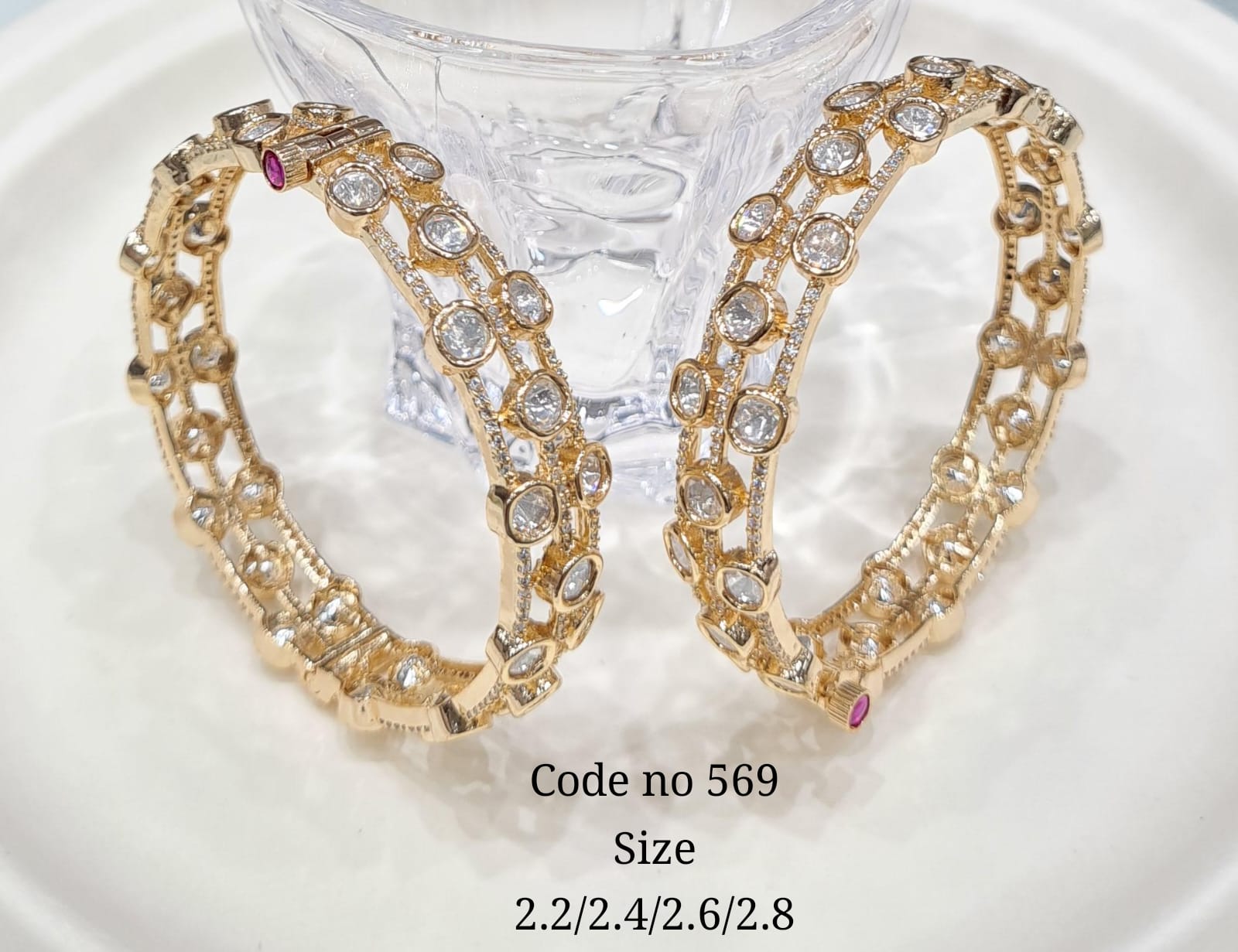 Kundan bangles 00859