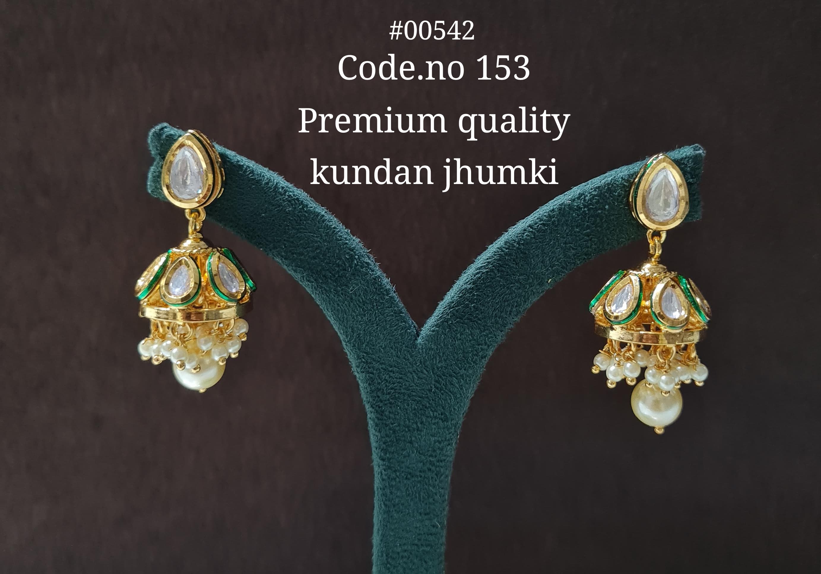 Kundan Jhumka 00542 - 4
