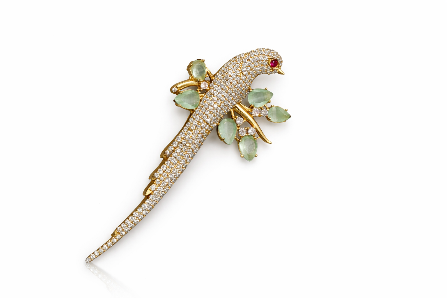 Willow Parrot Brooch 08700 - 3