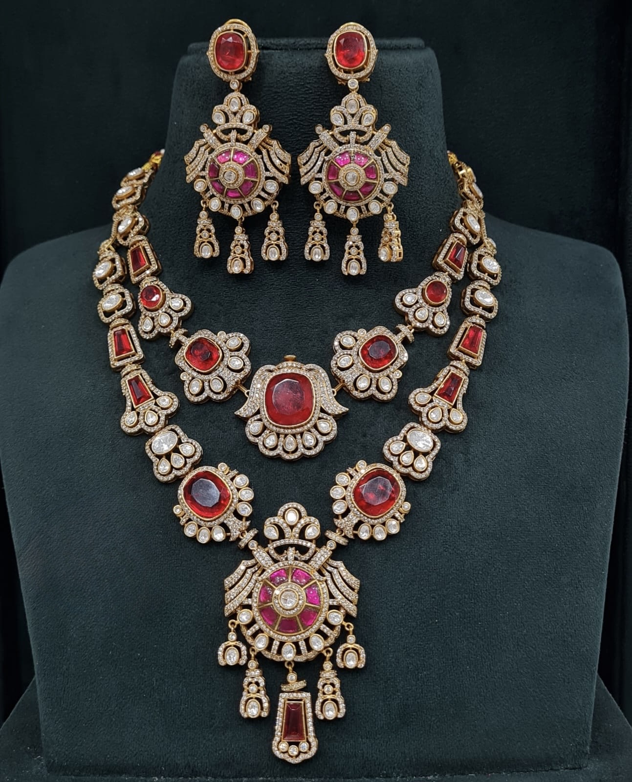 Jadau Kundan Necklace 08108 - 5