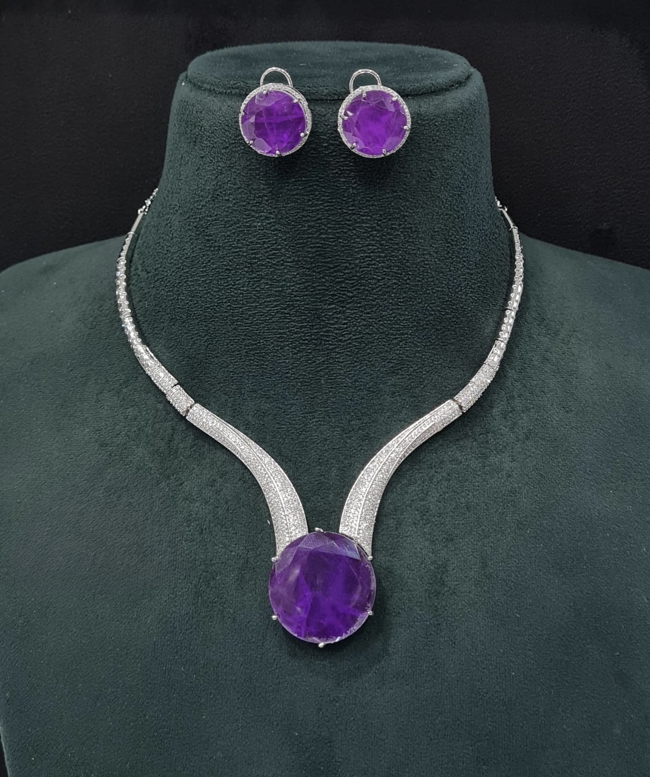 Cz Necklace 10137 - 3