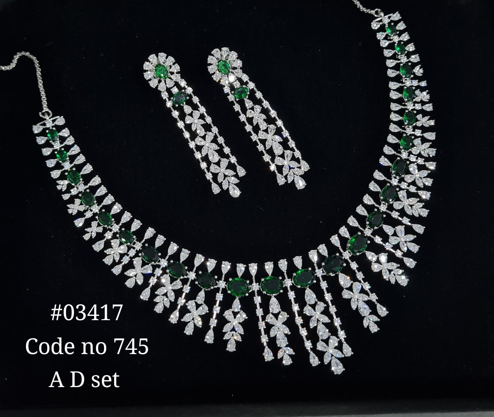 Cz necklace 03417 - 4