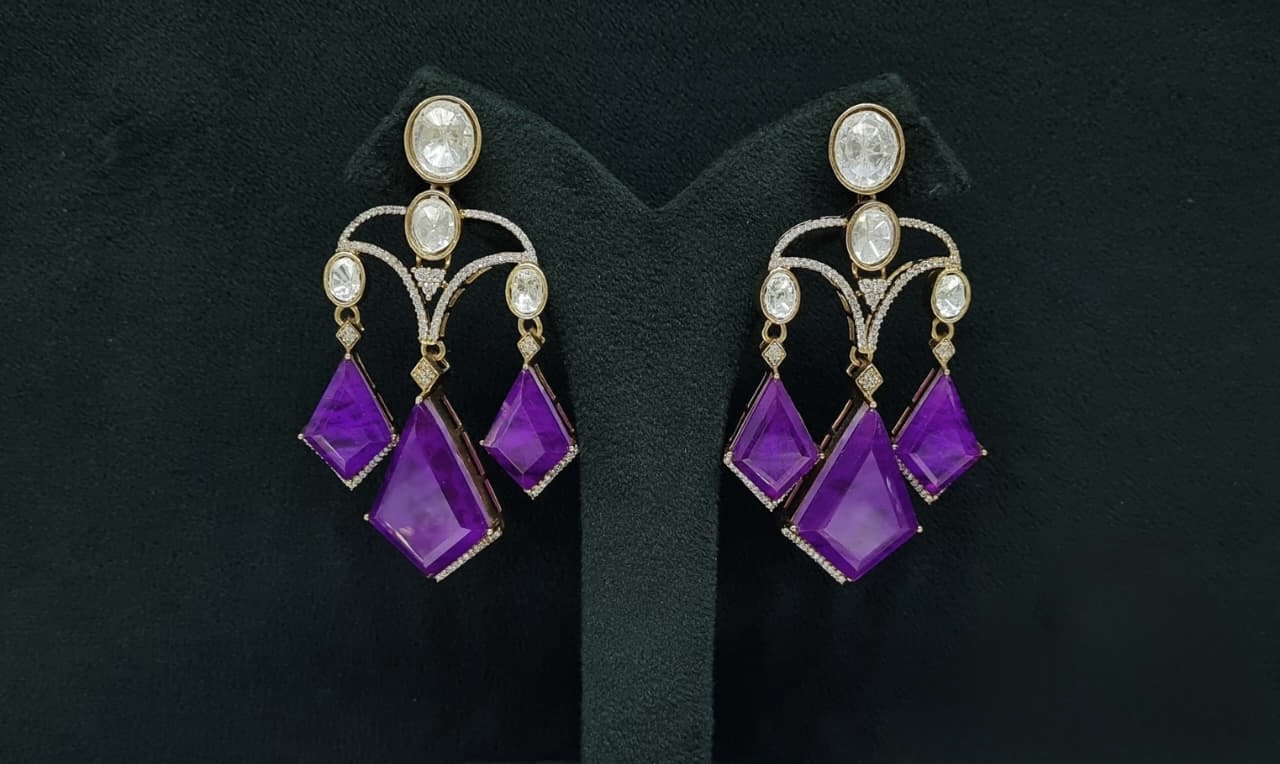 Moissanite Earrings 08901 - 6