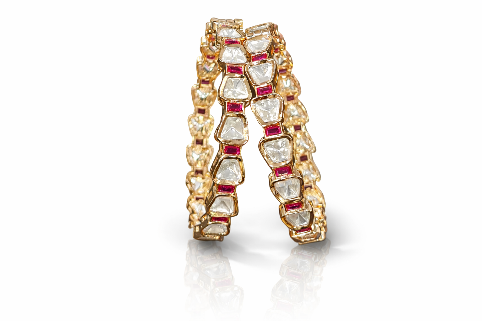 Kundan Bangle 05985 - 4