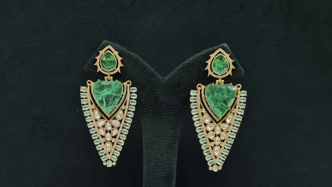 Kundan Earrings 08206 - 14