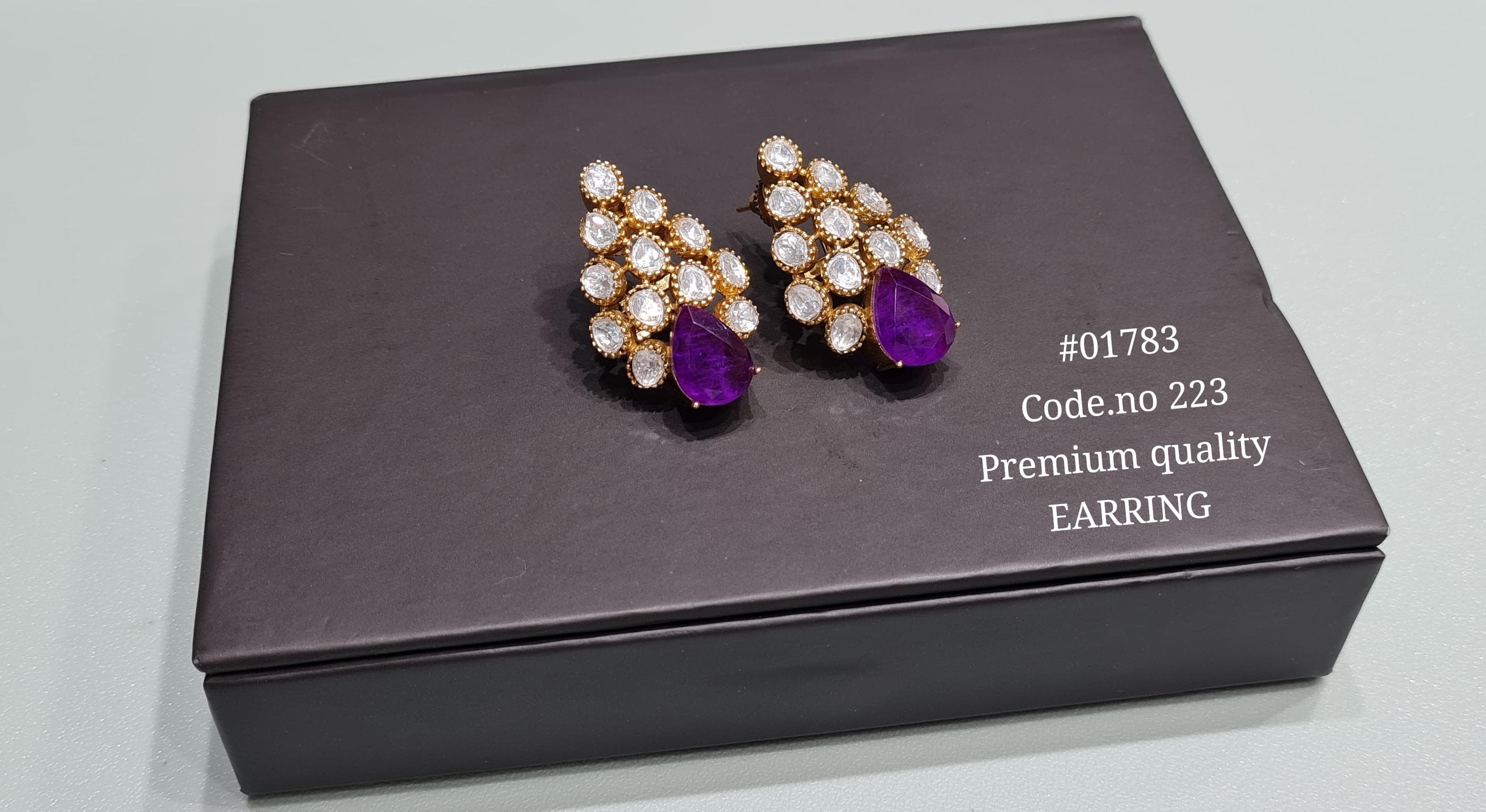 Kundan Earrings 01783 - 6