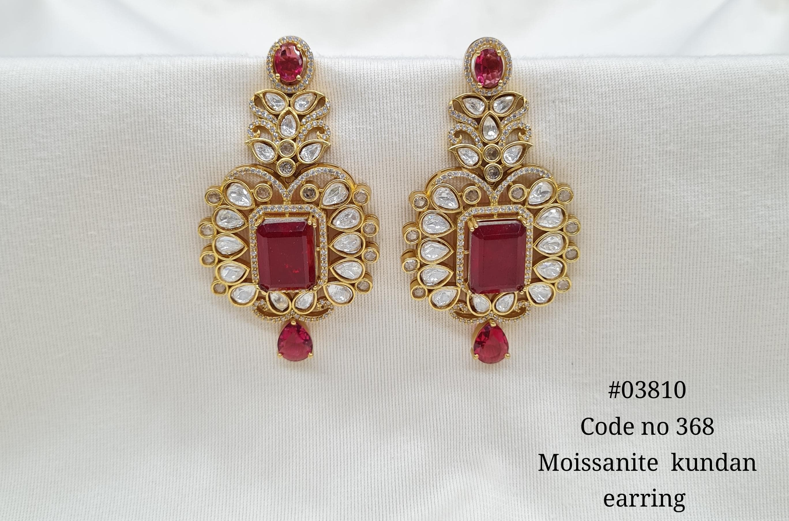 Kundan Earrings 03810 - 10