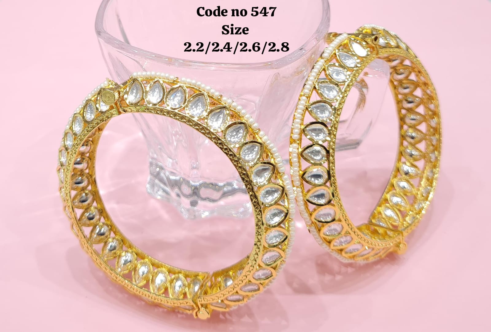 Kundan bangles 00915