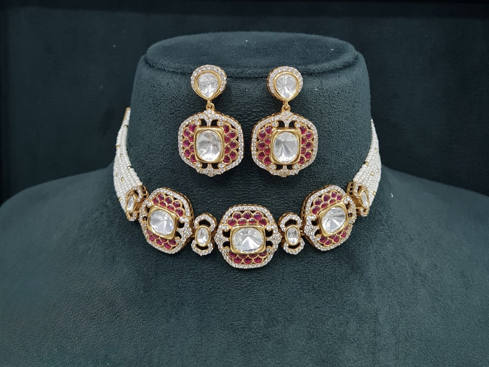 Kundan Necklace 08954 - 3