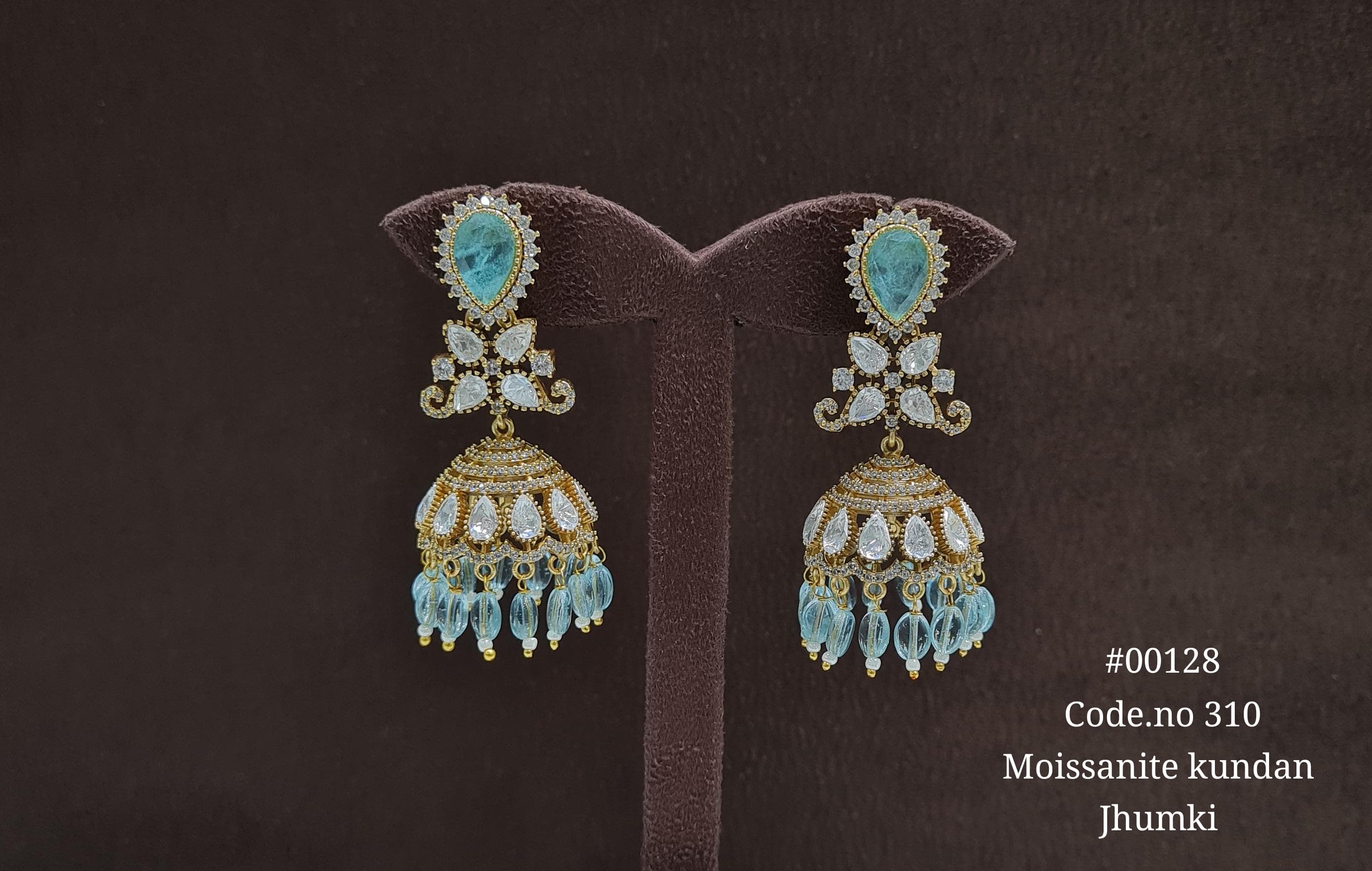 Kundan jhumka 00128 - 5
