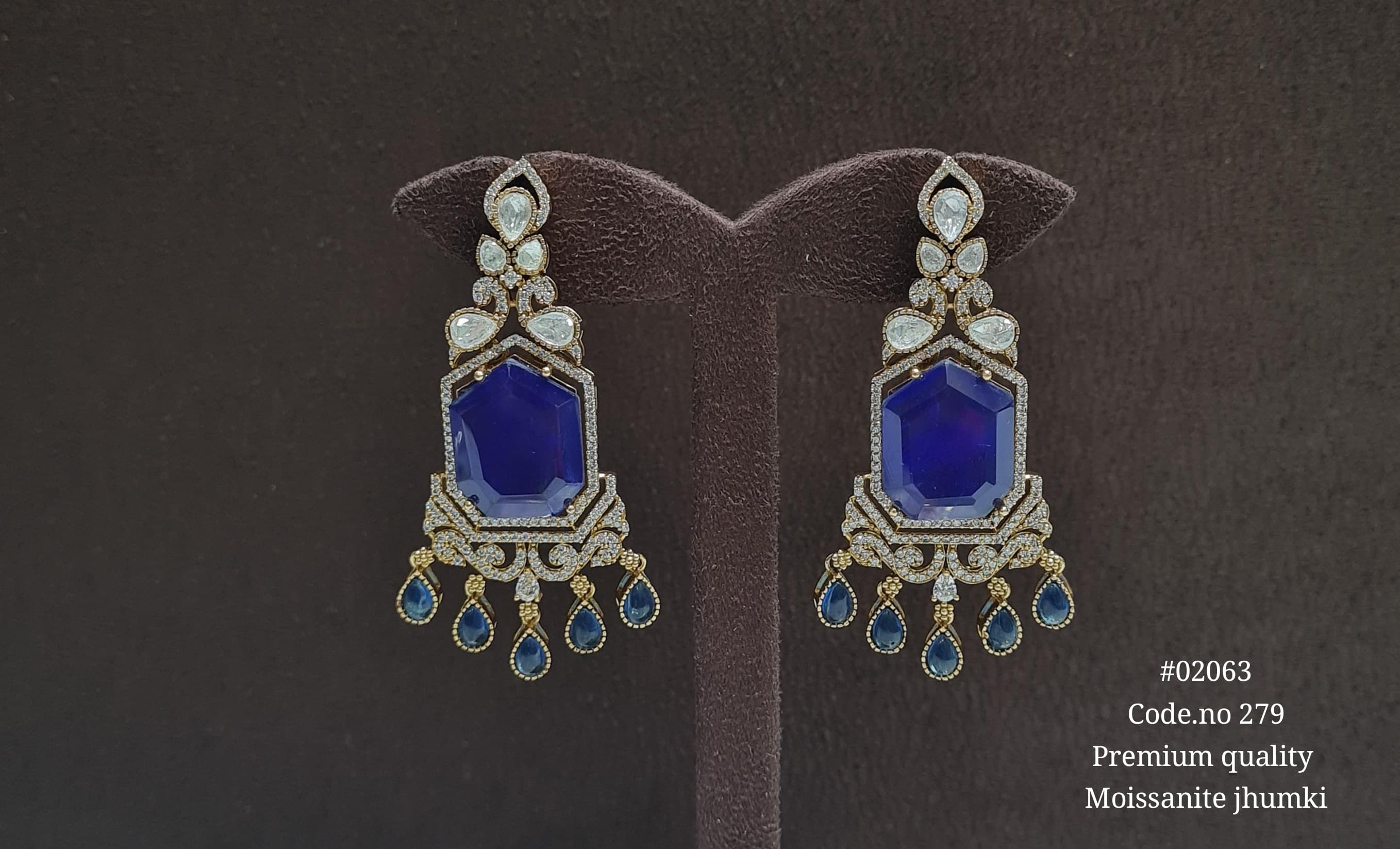 Doublet Kundan Earrings 02063 - 8