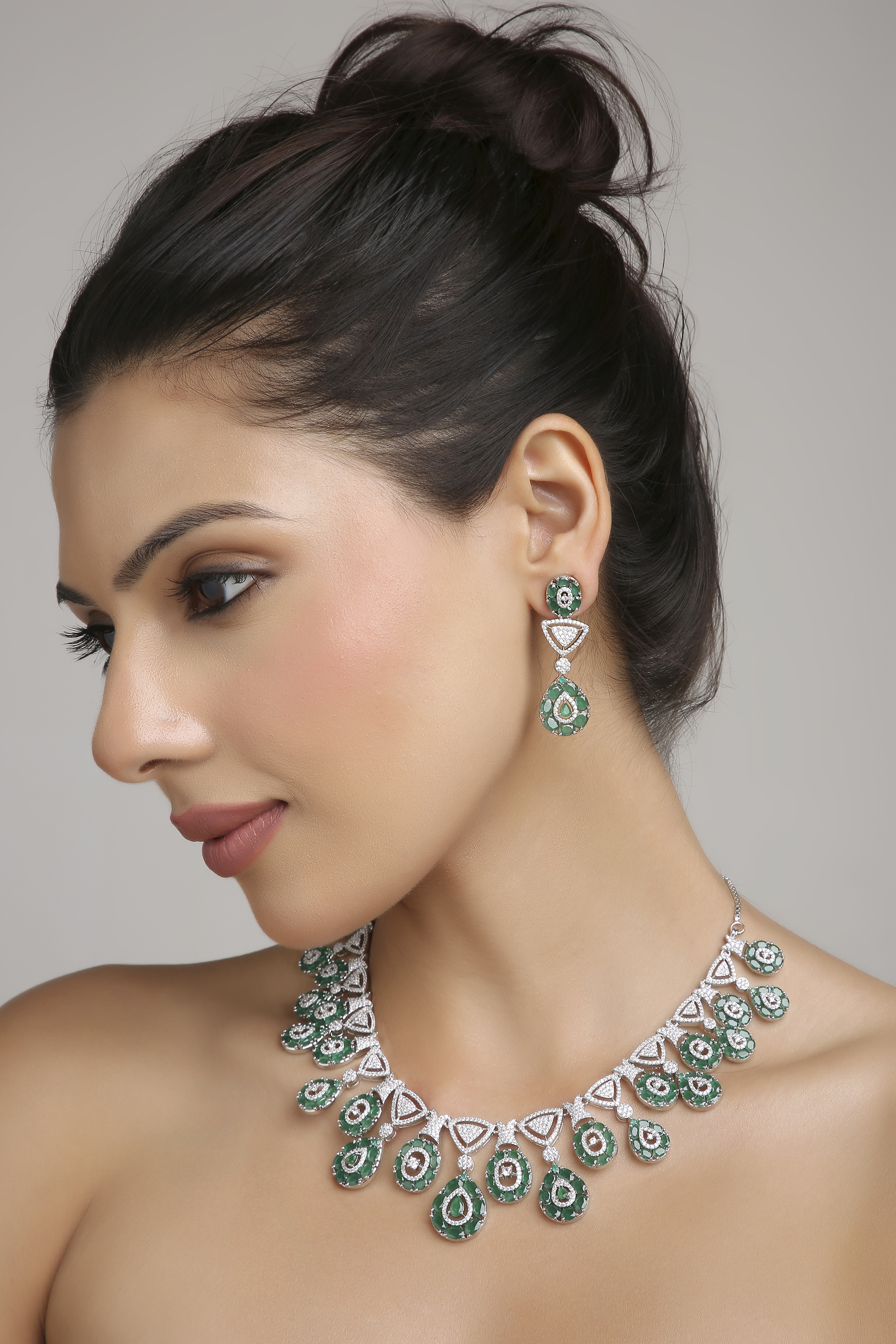 Cz Necklace 07586 - 13