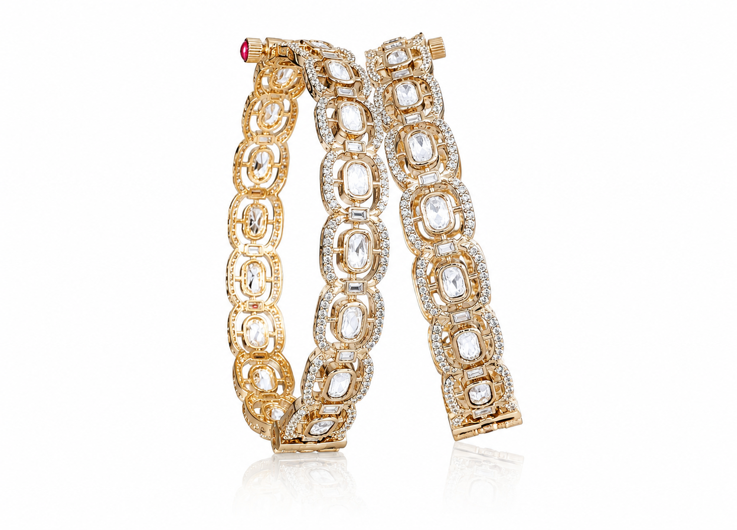 Kundan Bangles 11324 - 2