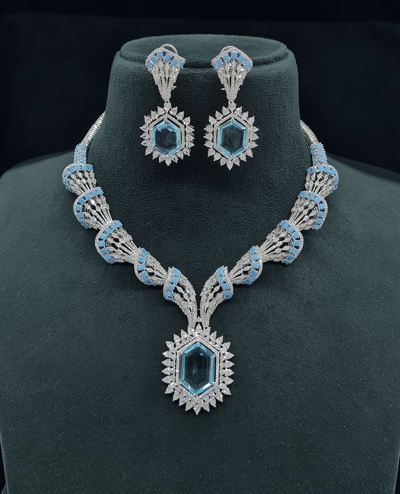 Cz Necklace 06095 - 8