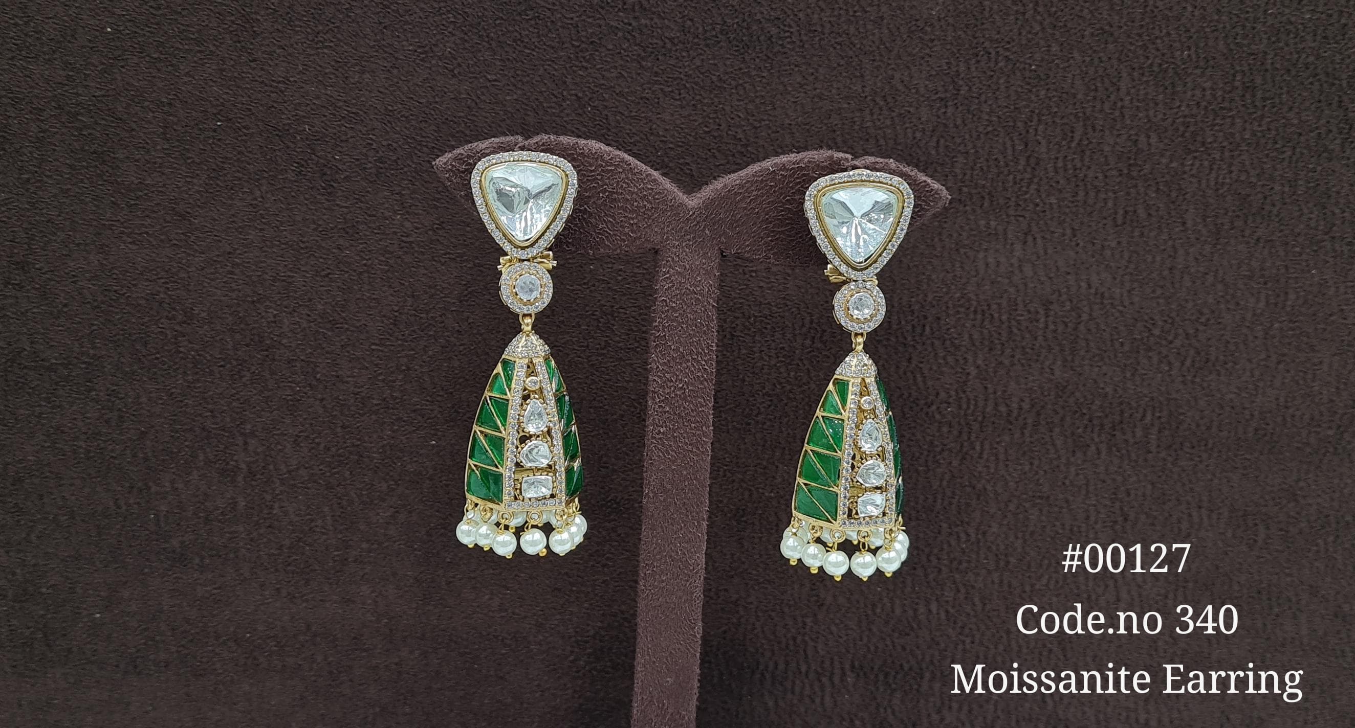 Kundan earrings 00127
