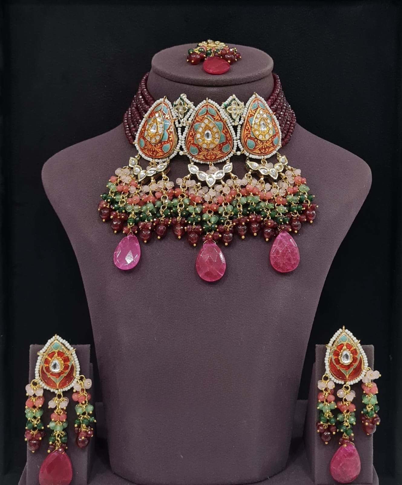 Meenakari Necklace 10963 - 5