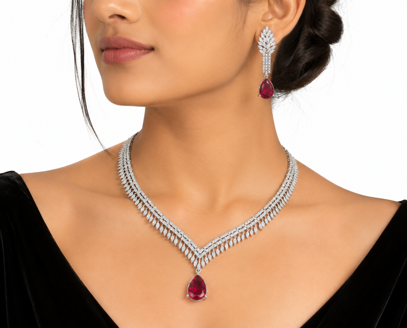 Cz necklace 01465 - 8