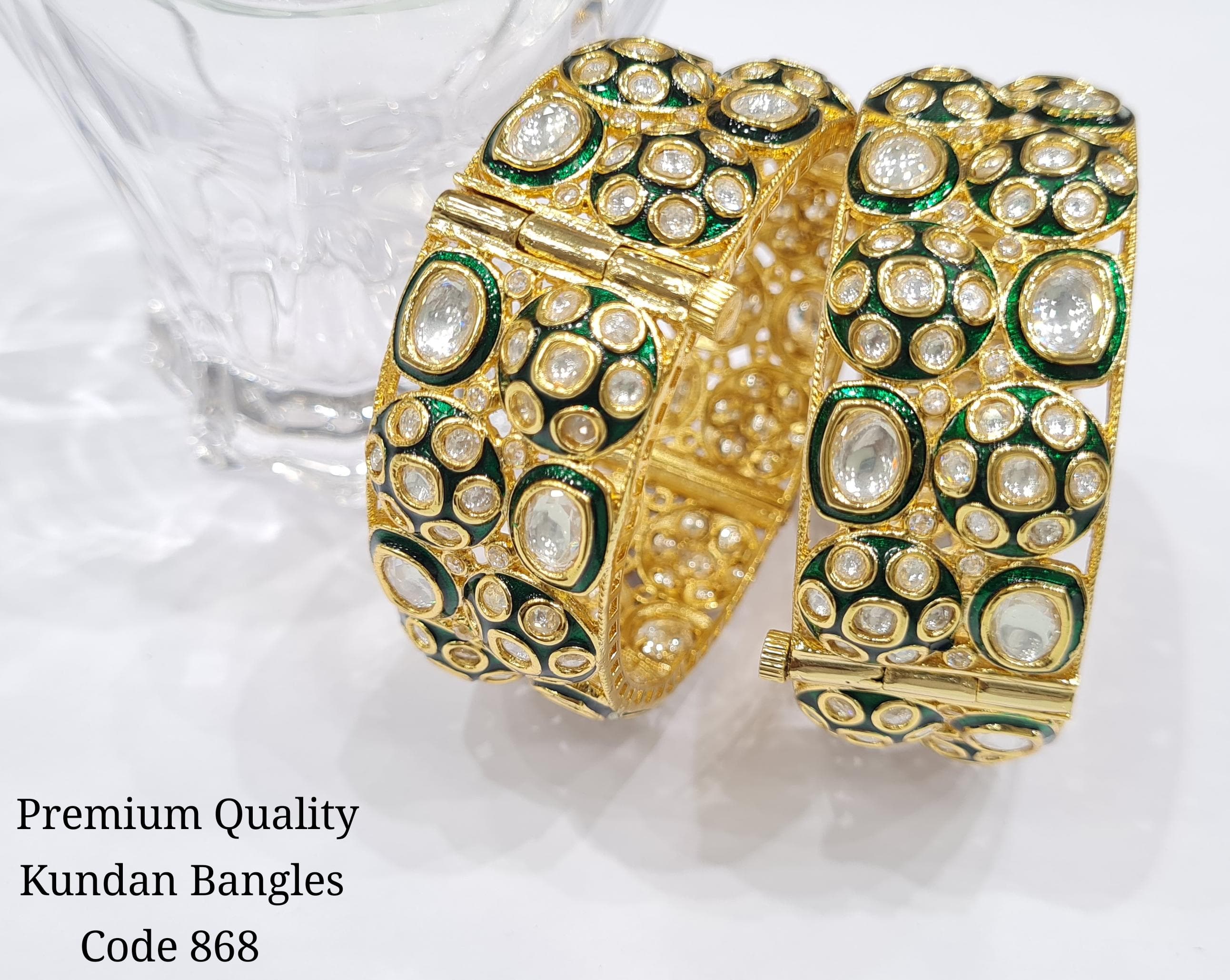 Kundan bangles 00885