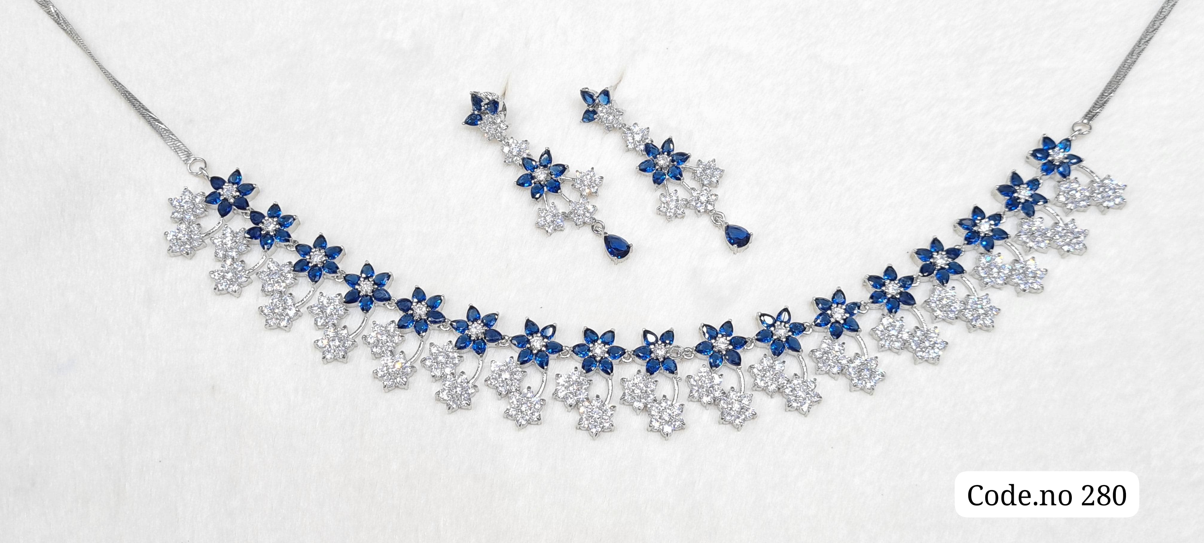 Cz Necklace 03842 - 3