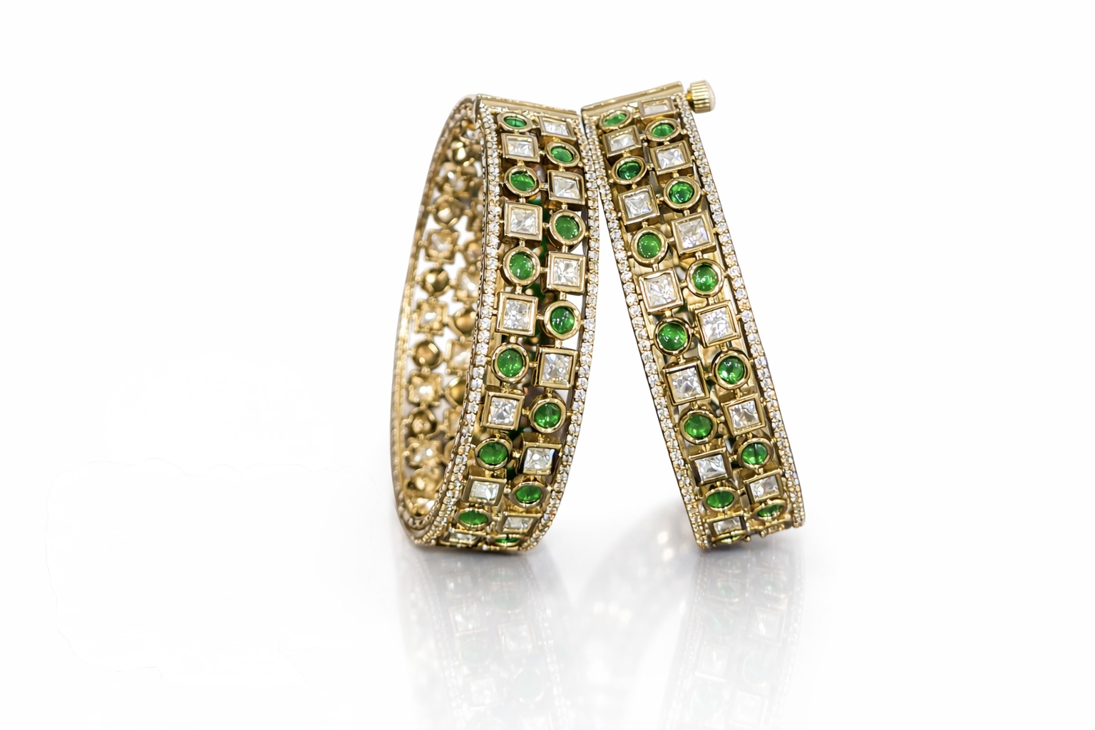 Kundan Bangles 08419