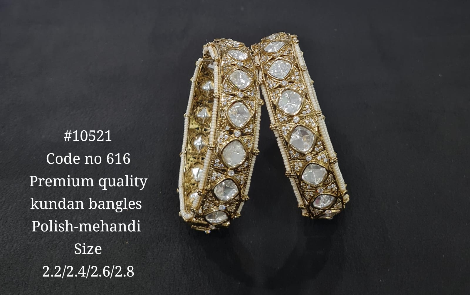 Kundan Bangle 10521 - 2