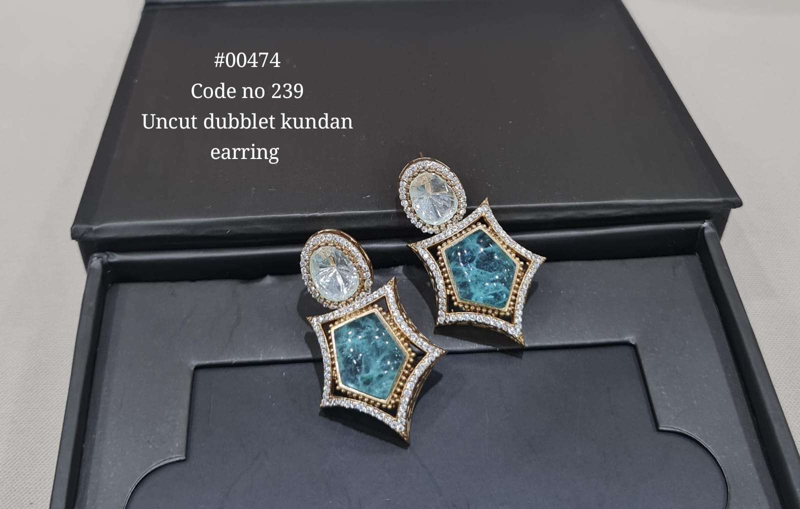 Kundan earring 00474 - 3