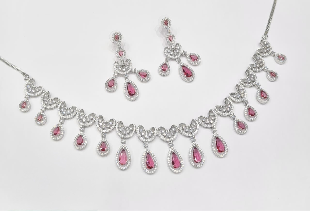 Cz Necklace 11114 - 3