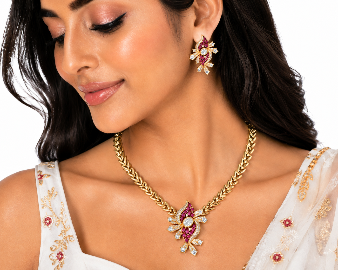 Kundan Necklace 10288 - 7