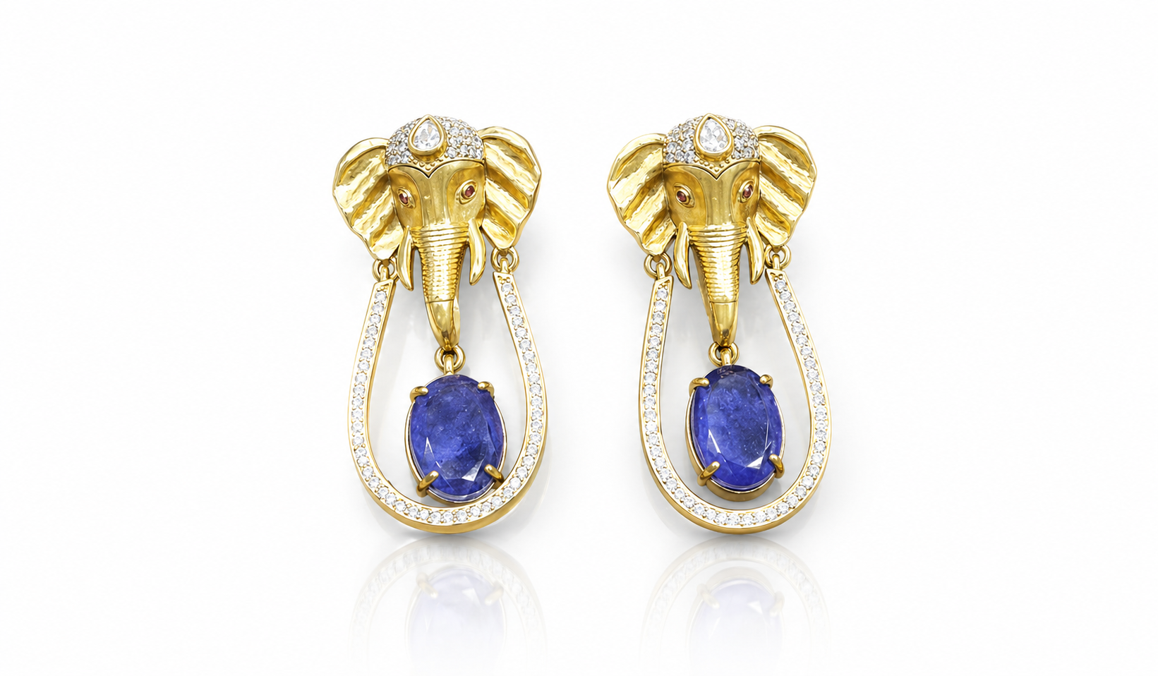 Kundan Earrings 08975 - 6