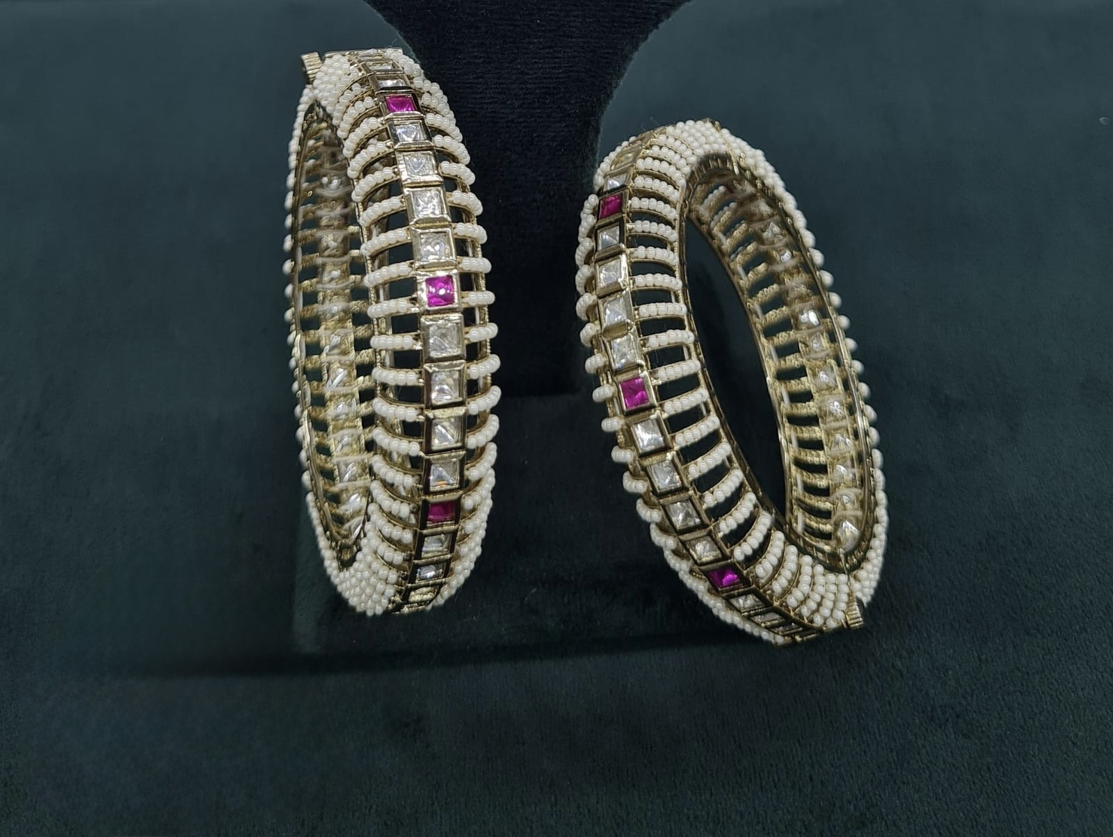 Kundan Bangles 06842 - 3