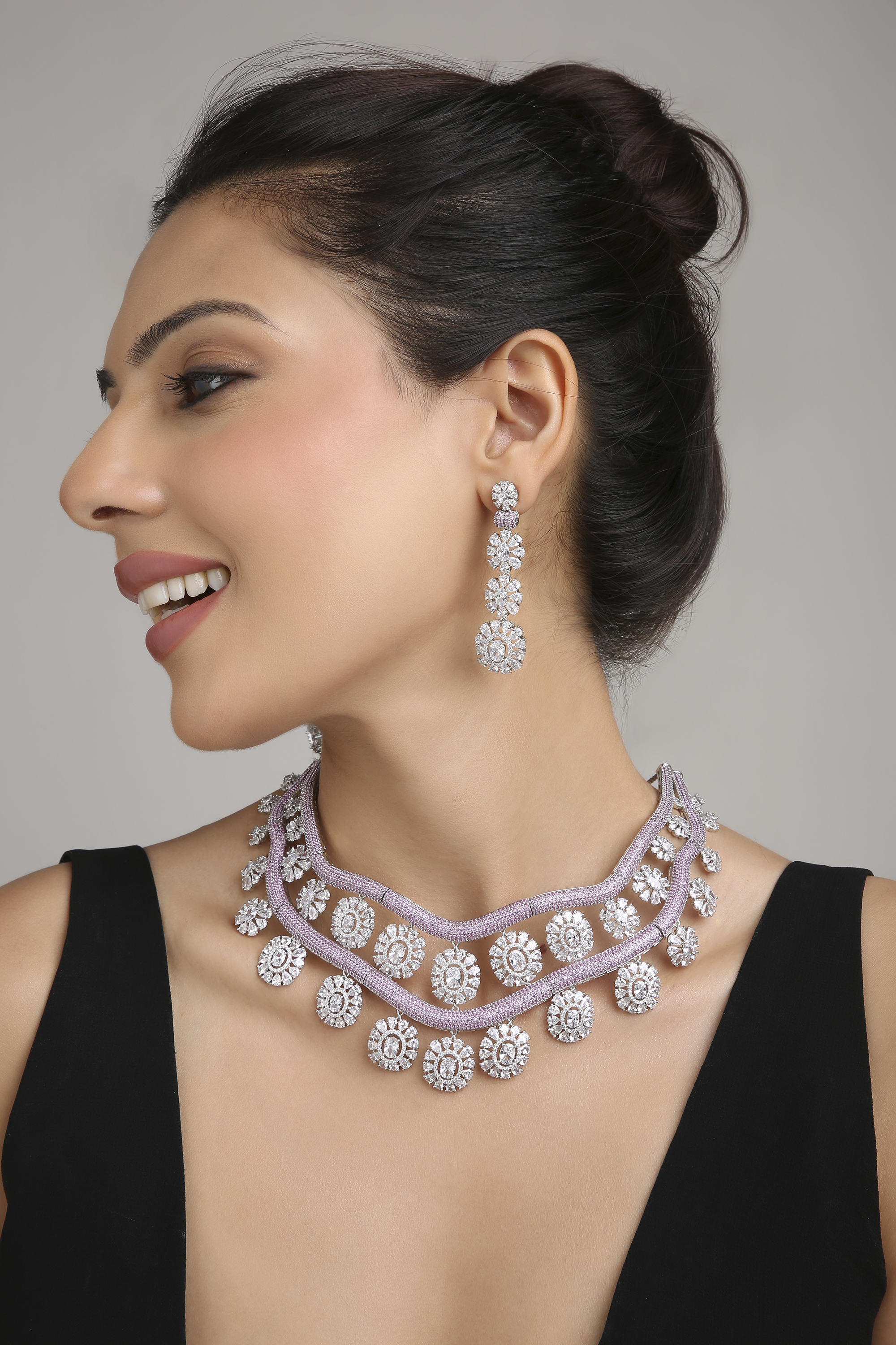 Cz Necklace 08622 - 5