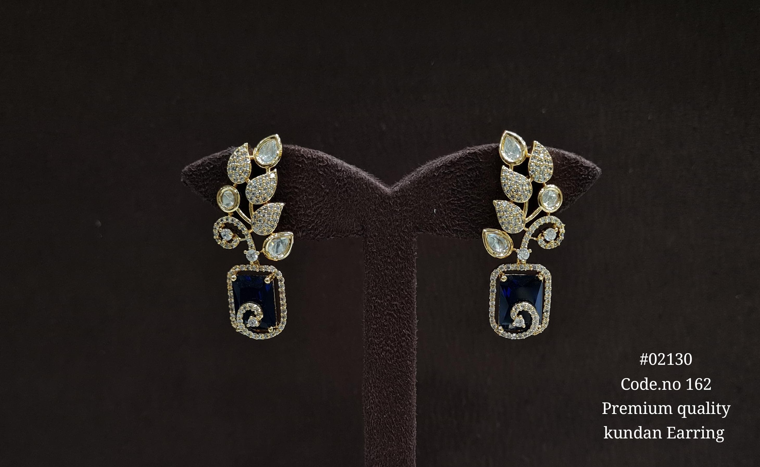 Kundan earrings 02130 - 5