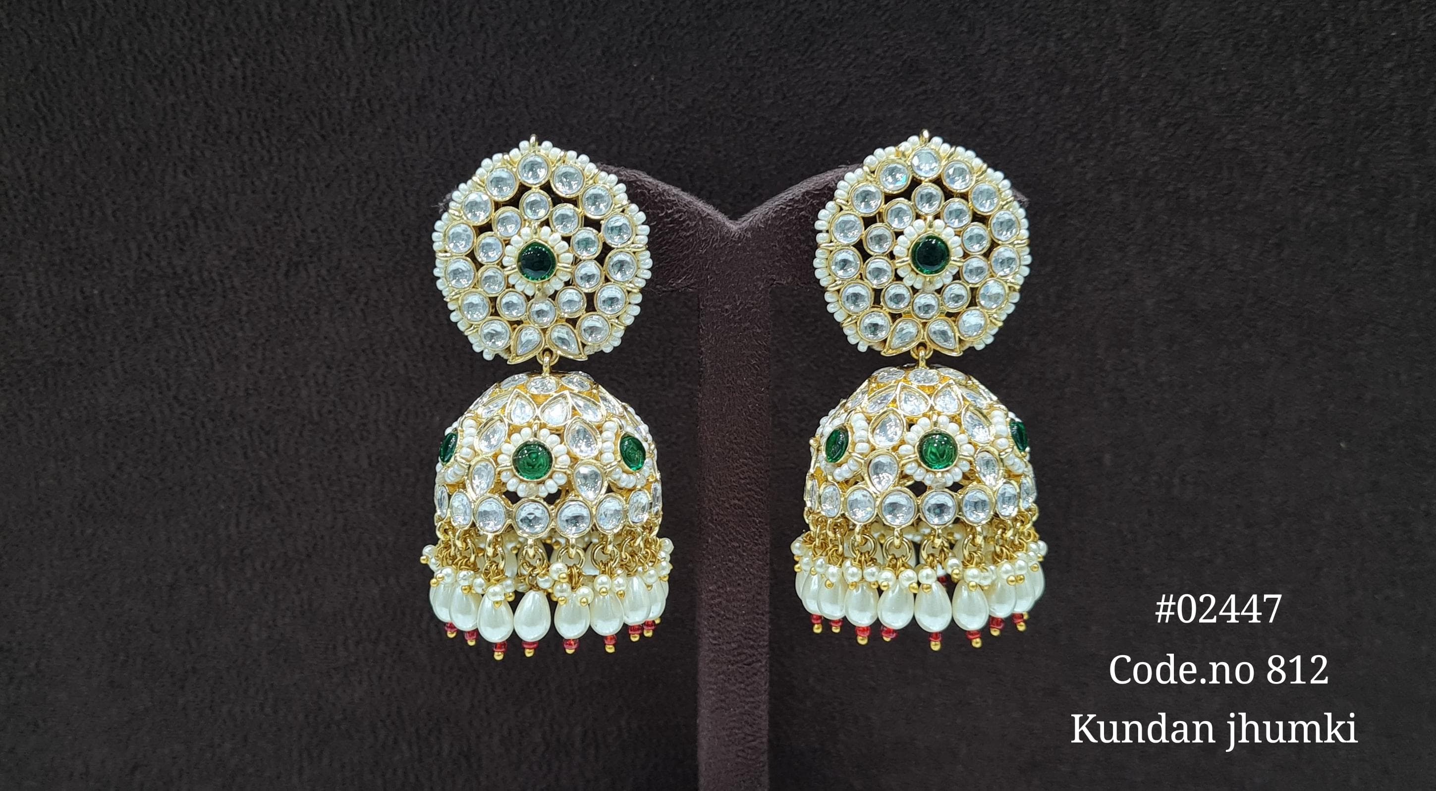 Kundan Jhumka 02447 - 8
