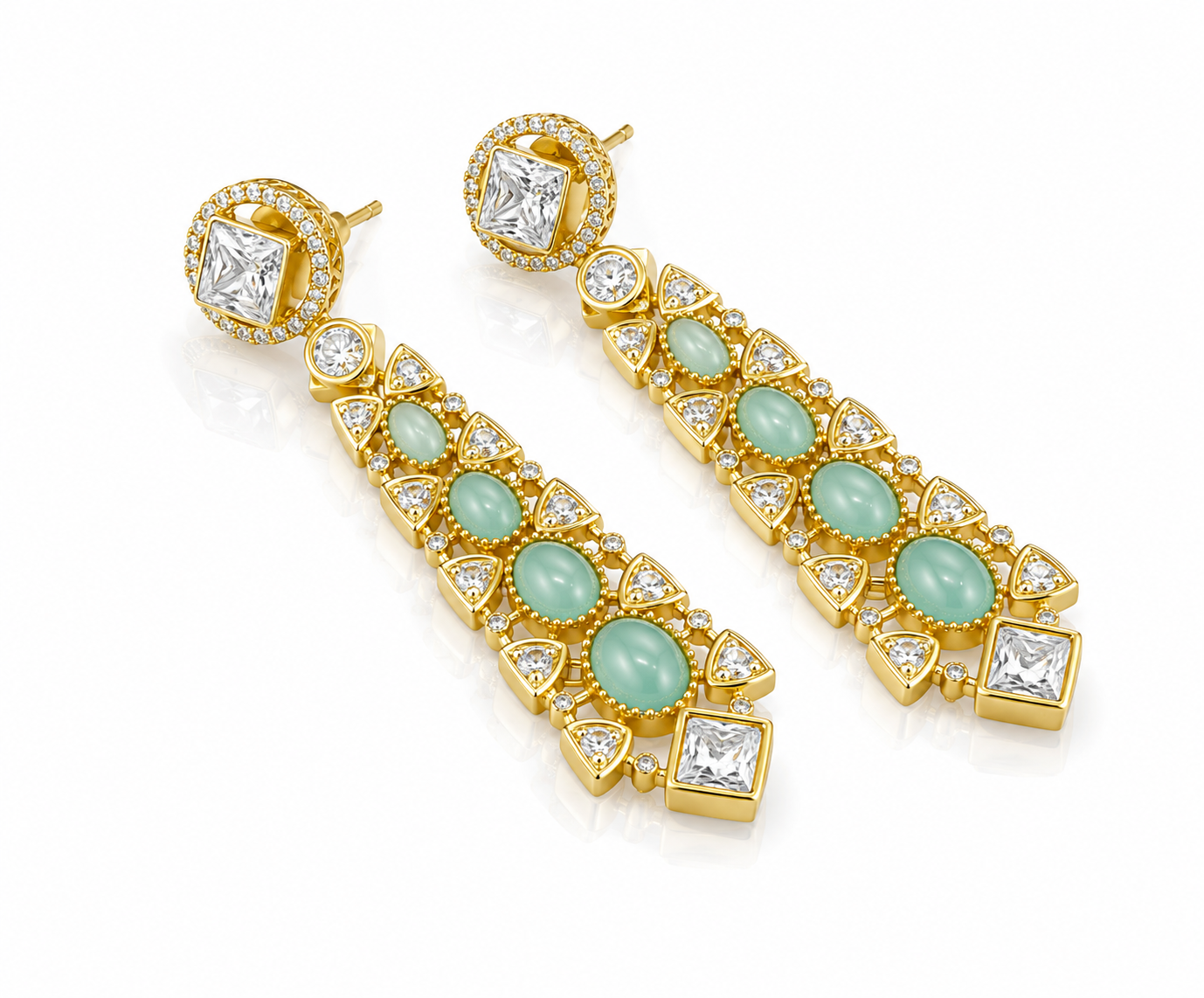 Kundan Earrings 02584 - 5