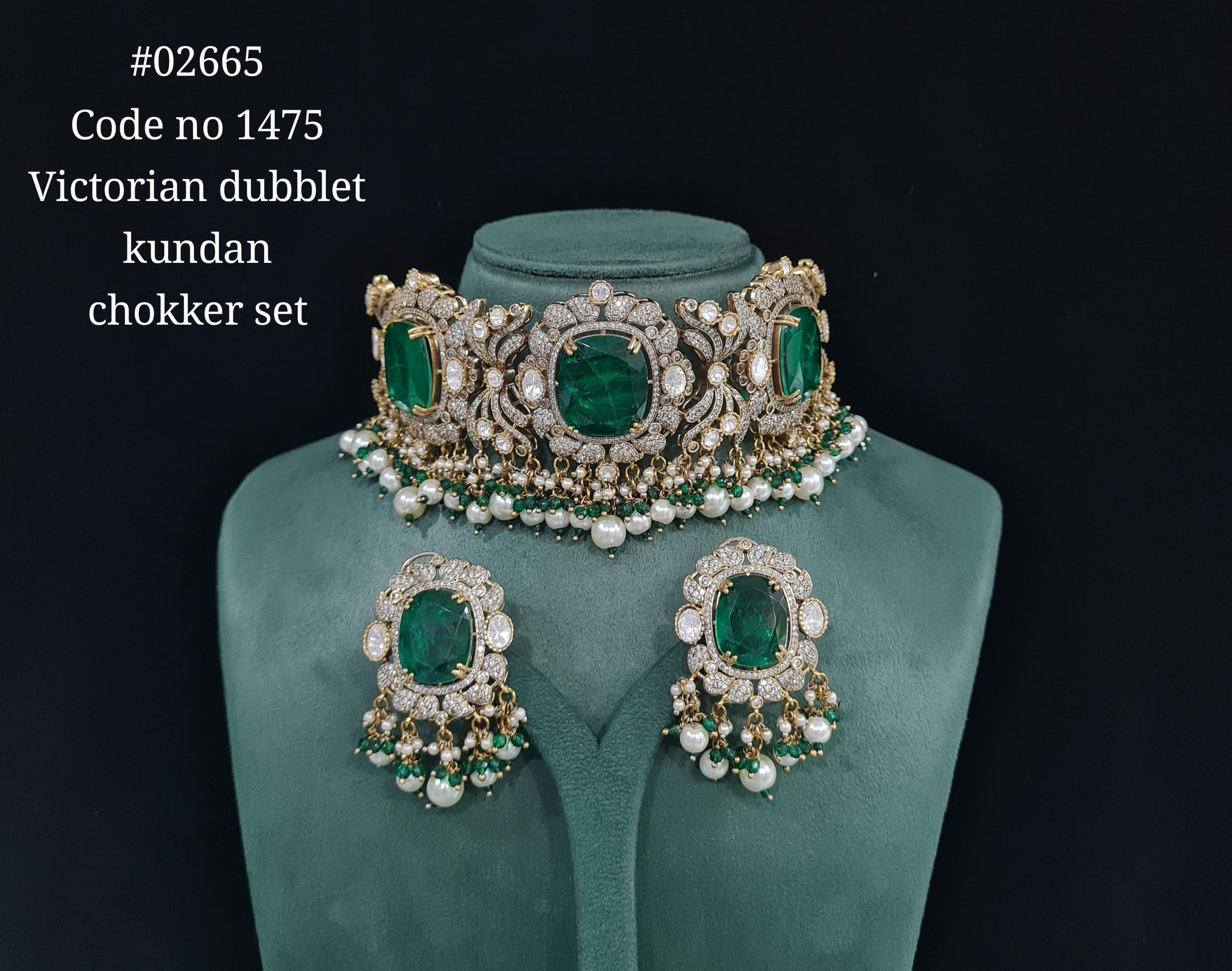 Victorian Kundan Choker 02665 - 8